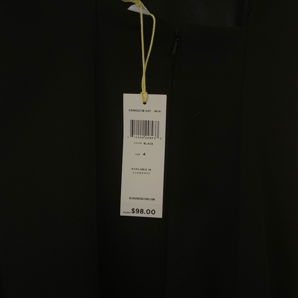NWT: BCBGeneration black dress - Picture 4 of 5